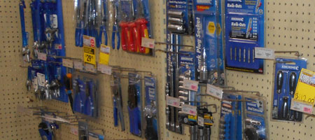 A large range of tools at Blackall Hardware